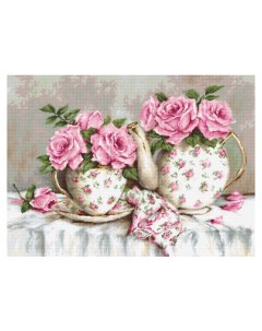 Набор для вышивания Утренний чай и розы Luca-s