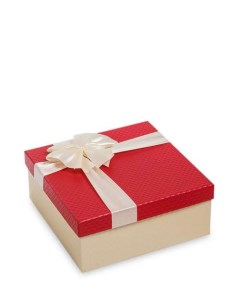 Коробка подарочная Квадрат цв беж красн WG 51 2 B 113 301756 Арт-ист