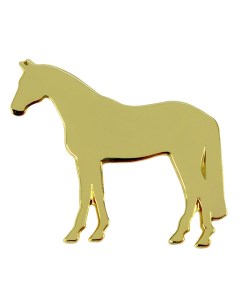 Значок металлический Силуэт лошади Happyross