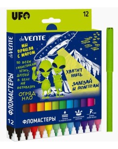 Фломастеры 12 цветов Alien вентиляционный колпачок картонная упаковка Devente
