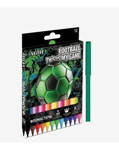 Фломастеры 12 цветов Football вентиляционный колпачок картон Devente