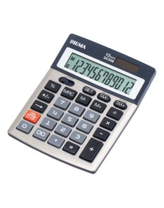 Калькулятор настольный DC550 12 разрядный серый Sigma