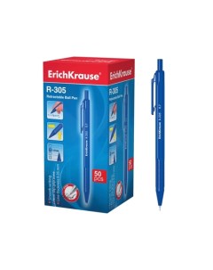 Ручка шариковая автоматическая цвет чернил синий в коробке по 50 шт Erich krause