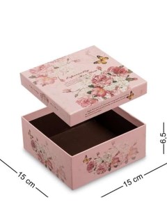 Коробка подарочная Квадрат цв розовый WG 20 1 A 113 301221 Арт-ист