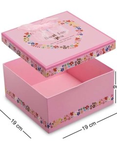 Коробка подарочная Квадрат цв розовый WG 29 3 A 113 301243 Арт-ист