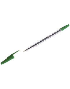 Ручка шариковая 51 Classic зеленая 1 0мм прозрачный корпус 50шт Corvina
