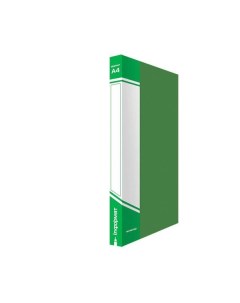 Папка скоросшиватель с карманом 0 7 мм формат А4 цвет зеленый Informat