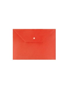 Папка конверт на кнопке 0 15 мм А4 непрозрачная красная Informat