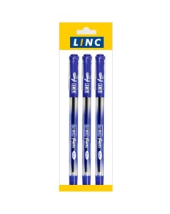 Набор ручек шариковых Glycer 1300RF blue 3 синяя 0 7 мм 3 шт Linc