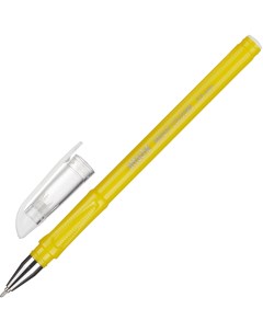 Ручка шариковая Bright colors желтый корпус синяя 10шт Attache