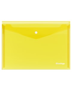 Папка конверт на кнопке No Secret А4 200мкм желтая 12шт Berlingo