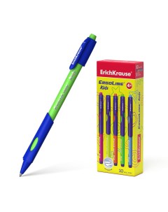 Ручка шариковая Ultra Glide Ergoline Kids 41539 синяя 0 7 мм 1 шт Erich krause