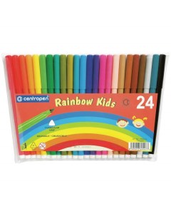 Набор фломастеров Rainbow Kids арт 216150 24 цв х 3 упак Centropen