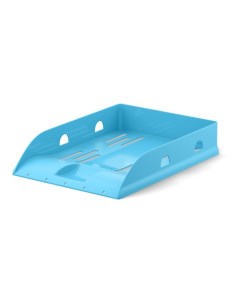 Лоток для бумаг горизонтальный Base Pastel пластик голубой Erich krause