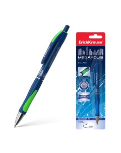Ручка шариковая Мегаполис 17727 синяя 0 7 мм 1 шт Erich krause