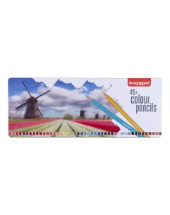 Набор карандашей цветных Голландия 45 цв в металлической коробке Bruynzeel