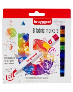 Набор маркеров для росписи по тканям BZ 60227008 8 цветов Bruynzeel