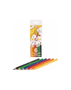 Цветные карандаши BIGBA 6 цветов Cretacolor