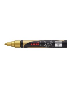 Меловой маркер Uni Chalk PWE 5M 1 8 2 5мм золотистый Uni mitsubishi pencil
