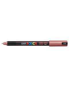 Маркер Posca PC 1MR 0 7 мм наконечник игольчатый красный металлик Uni mitsubishi pencil