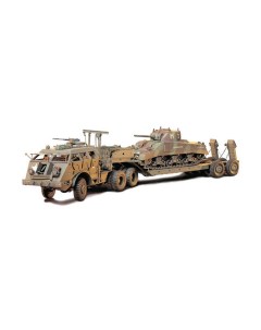 Сборная модель 1 35 Америк танков тягач Dragon Wagon с прицепом и 4 фигурами 35230 Tamiya