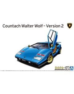 Сборная модель 1 24 Автомобиль Lamborghini Countach Walter Wolf Ver 2 76 06383 Aoshima