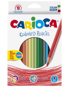 Карандаши цветные Набор карандашей цветных 18 цветов Carioca