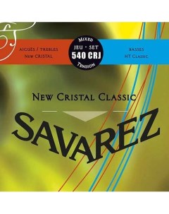 Струны для классическ гитары 540CRJ New Cristal Classic Red Blue medium high tens Savarez