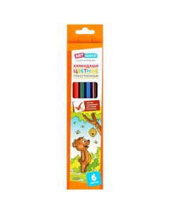 Набор цветных карандашей 6 цв арт 325671 10 наборов Artspace