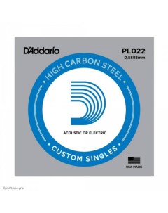 Одиночная струна для акустической и электрогитары D ADDARIO PL022 D`addario