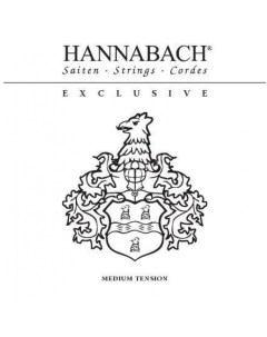 Струны для классической гитары EXCLMT Exclusive Black Hannabach