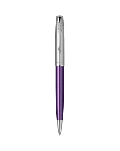 Шариковая ручка Sonnet Essentials Violet SB Steel CT цвет чернил black перо M Parker