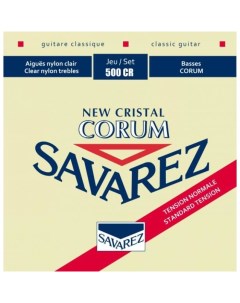 Струны для классической гитары 500CR Corum New Cristal Red standard tension Savarez