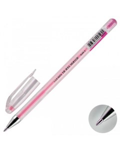 Ручка гелевая Hi Jell Pastel HJR 500P розовая 0 8 мм 1 шт Crown