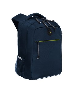 Рюкзак школьный RB 356 5 2 синий оливковый Grizzly