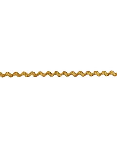 Тесьма вьюнчик шир 3 мм золото 50 м Дамское счастье