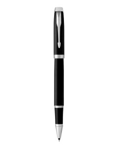 Ручка роллер IM Mat Black CT стержень F цвет чернил black в подарочной упаковке Parker