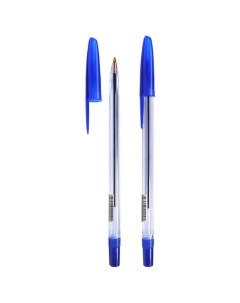 Ручка шариковая 111 324002 синяя 1 мм 50 штук Стамм