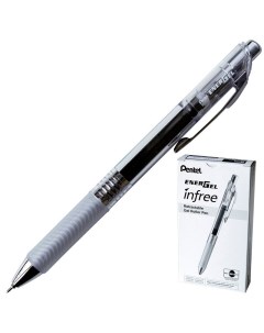 Ручка гелевая автоматическая Energel Infree черная толщина линии 0 25 мм 1175438 Pentel