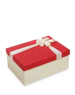 Коробка подарочная Прямоугольник цв беж красн WG 49 3 B 113 301720 Арт-ист