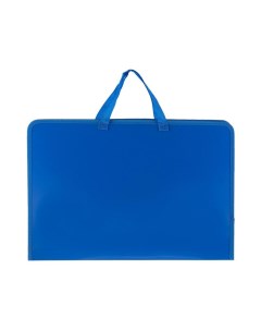 Папка портфель на молнии с ручками А3 синяя Attache