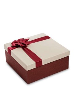 Коробка подарочная Квадрат цв бордов беж WG 53 3 A 113 301325 Арт-ист