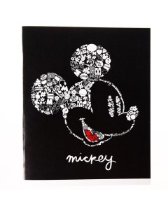 Тетрадь 48 листов в клетку картонная обложка Микки Микки Маус Disney
