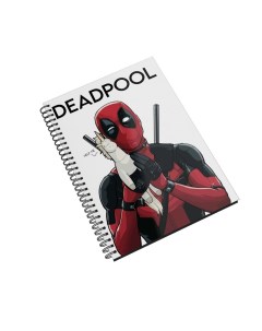 Блокнот Deadpool Дэдпул Marvel NP MVDP4 A4 2 A4 48 листов в клетку Сувенирshop
