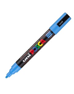 Маркер Uni POSCA PC 5M 1 8 2 5мм овальный небесно голубой sky blue 48 Uni mitsubishi pencil