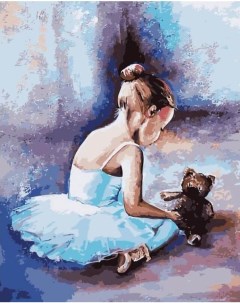 Картина по номерам Балерина Первые шаги 40x50 см Цветной
