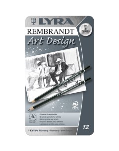 Профессиональные чернографитные карандаши для рисования и черчения Lyra