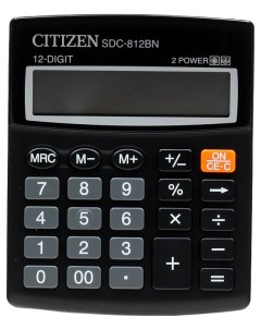 Калькулятор SDC 812BN Черный Citizen