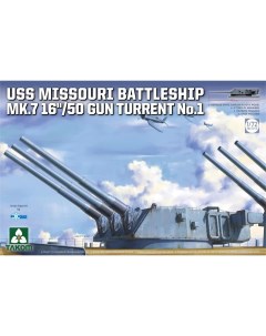 Сборная модель 1 72 Линкор USS Missouri Mk 7 16 50 Орудийная башня 1 5015 Takom