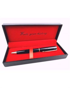Шариковая ручка подарочная ТМ Exception синяя поворотный металл в футляре Bikson